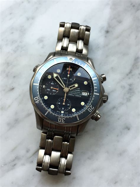 omega seamaster professional chronograph titanium|omega seamaster white dial chronograph.